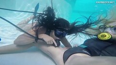 Naughty Hungarian lesbian underwater Vodichkina and Farkas Thumb
