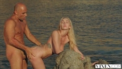 VIXEN Kendra Sunderland passionate sex on a beach Thumb