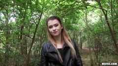 Big booty of kinky Misha Cross craves a bit of dick in nature Thumb